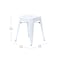 Flash Furniture 18 Inch White Metal Stool, 4PK ET-BT3503-18-WH-GG - alternate 2
